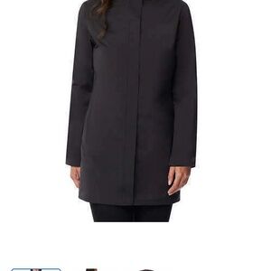 Women's Waterproof Black Parka